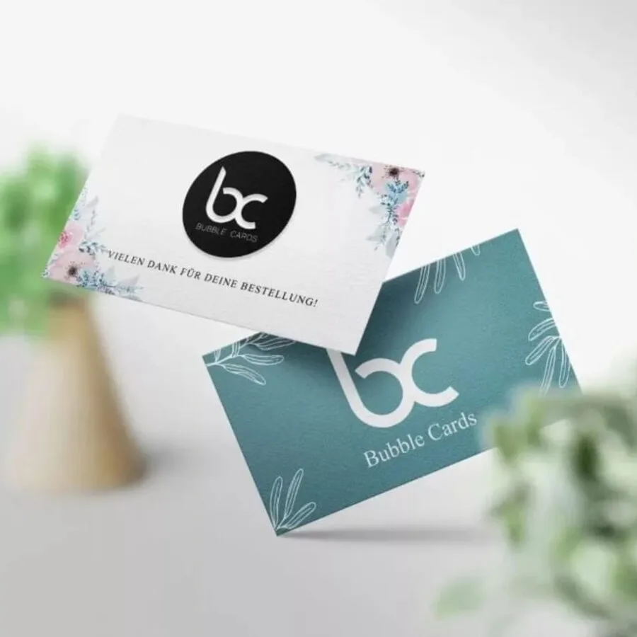 Klassische Visitenkarte mit schlichtem Design