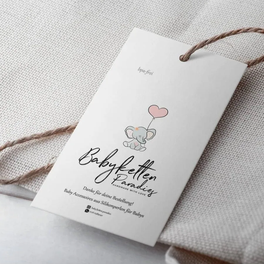 Rechteckiges Etikett für vielseitige Kennzeichnung und Produktbranding