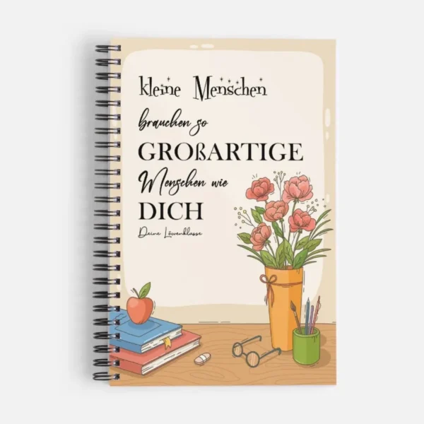 Individuelles Notizbuch mit personalisiertem Design
