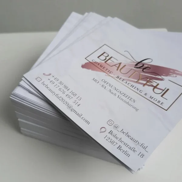Quadratische Flyer | mit oder ohne Falz – Bild 2