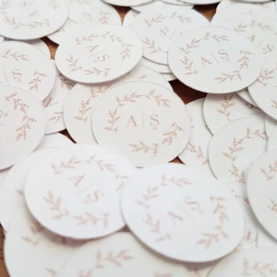 Rundes Etikett für vielseitige Produktkennzeichnung