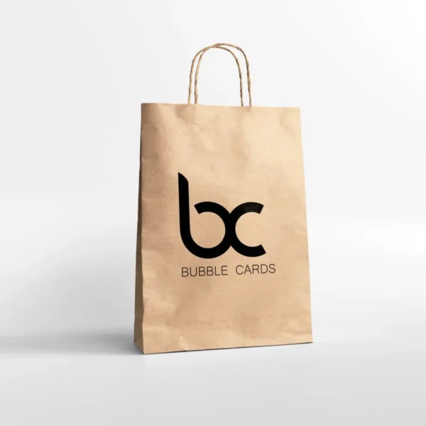 Papiertüte mit personalisiertem Branding für Events und Geschäfte