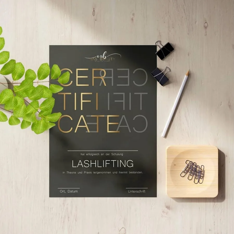 Hochwertiges Zertifikat für berufliche Anerkennungen