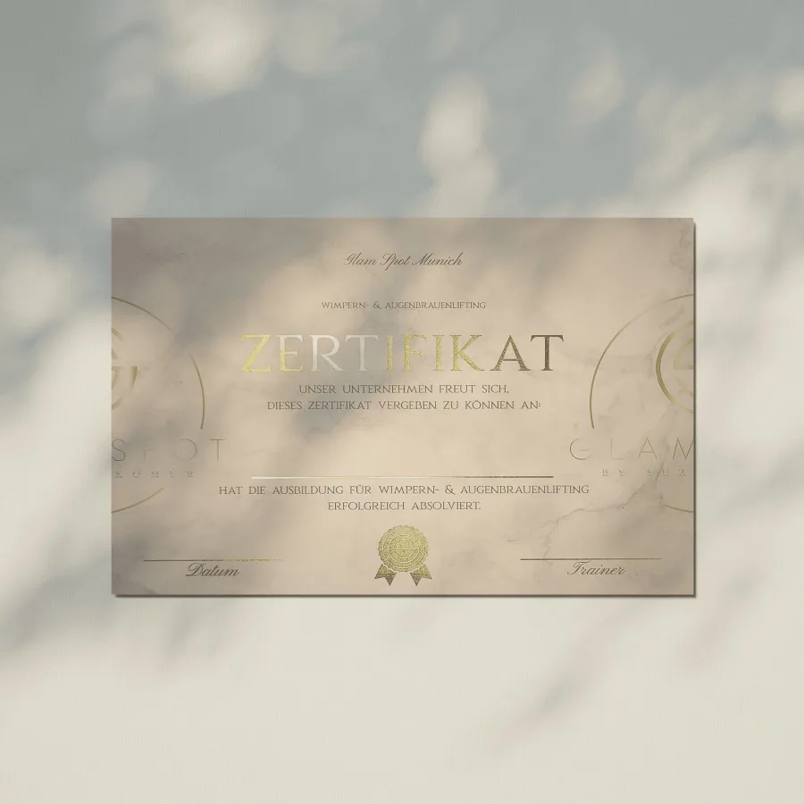 Zertifikat mit Glanz-Finish für professionelle Auszeichnungen