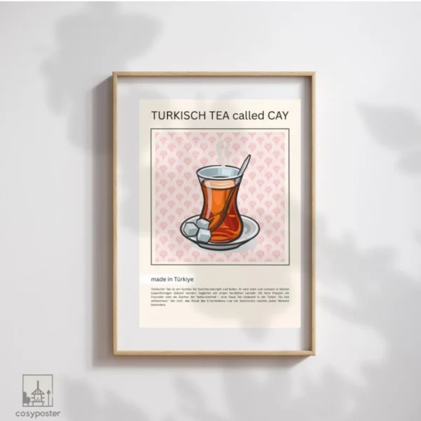 4er Set Poster Orient | Turkish Tea | Coffee | Baklava |Simit – Bild 2